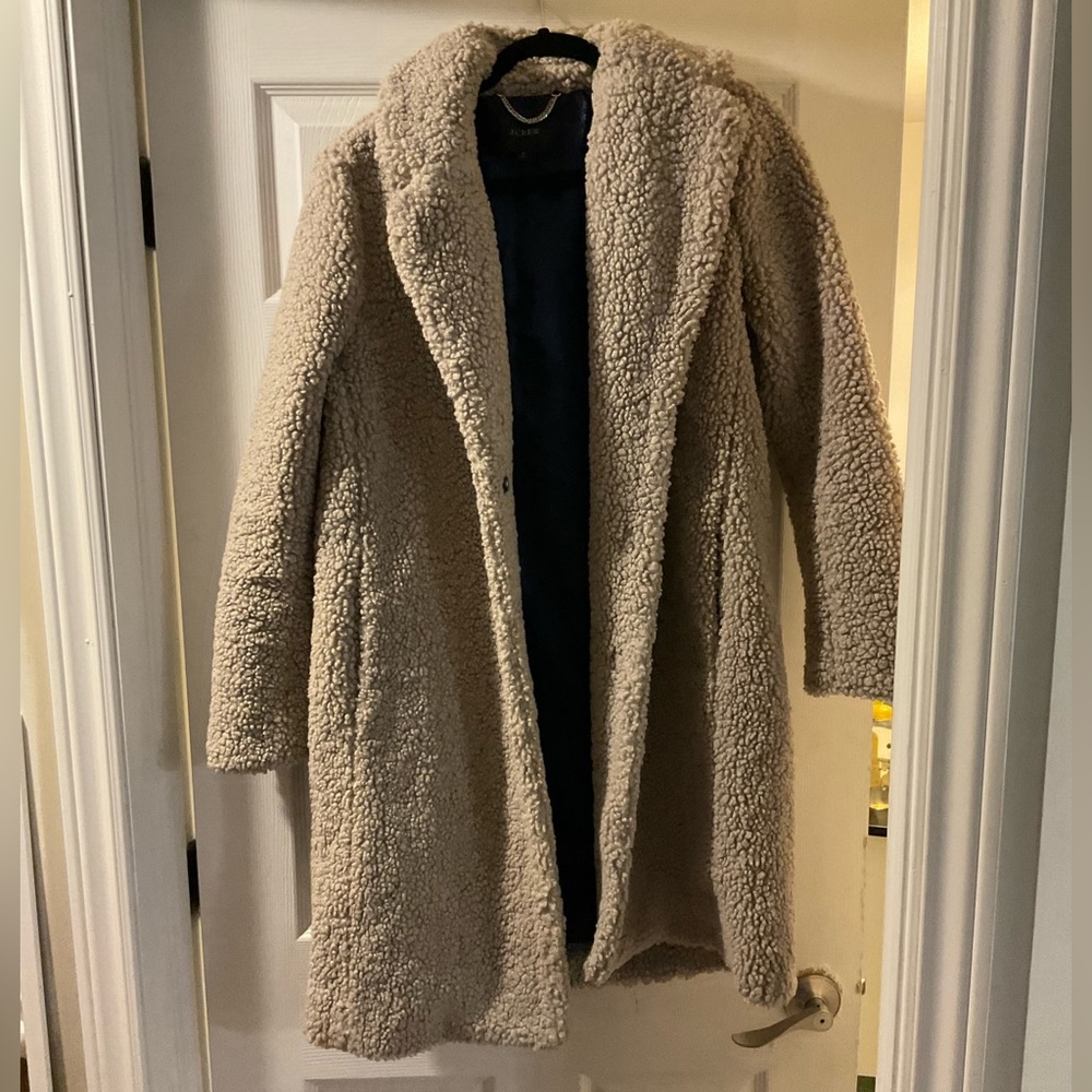 JCrew Teddy Jacket Size M